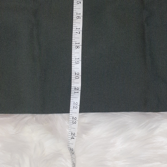 NEW! Green Tan White Canvas Wood Log Carrier - Picture 4 of 6